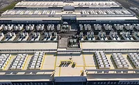 The rooftop is often overlooked, but critically important to the energy equation of sustainable data centers. An overhead view of an active data center