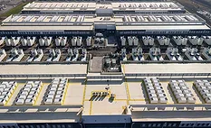 The rooftop is often overlooked, but critically important to the energy equation of sustainable data centers. An overhead view of an active data center