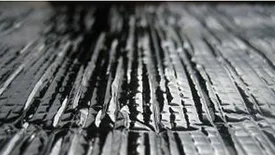 closeup of foil on insulation