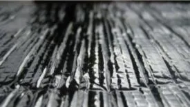 closeup of foil on insulation