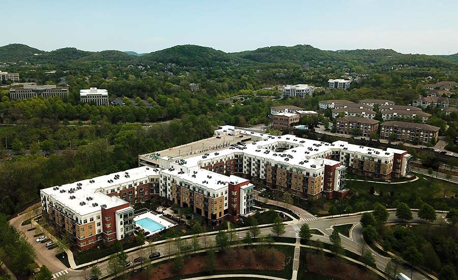 A hotel with a new roof from Pinaire Roofing