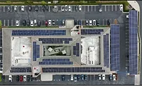 aerial view of solar installation