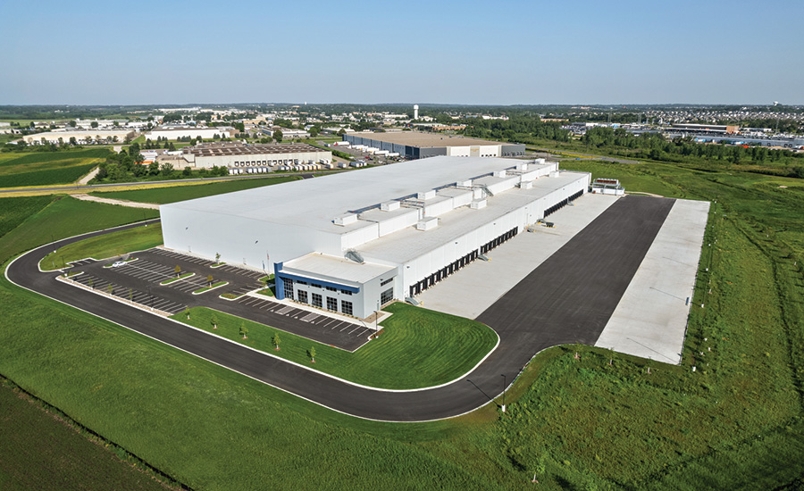 A completed commercial roofing project from O’Hara’s Sons Roofing