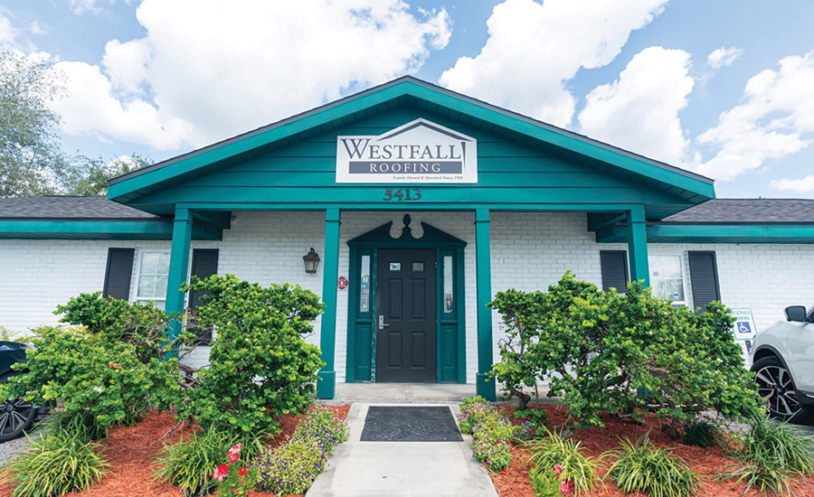 Westfall Roofing office front
