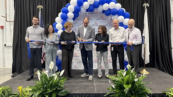 Saint-Gobain_Fire_Lab 780 x 439.jpg Community and Saint-Gobain leaders at a ground breaking ceremony