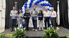 Community and Saint-Gobain leaders at a ground breaking ceremony