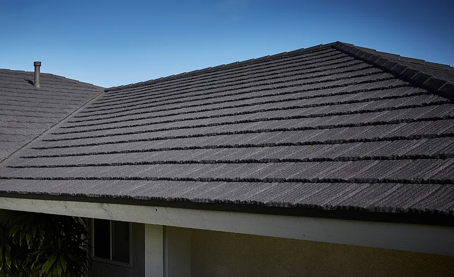 A metal roof