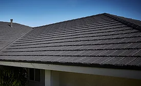 A metal roof
