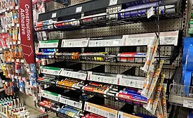 construction adhesives in retail display