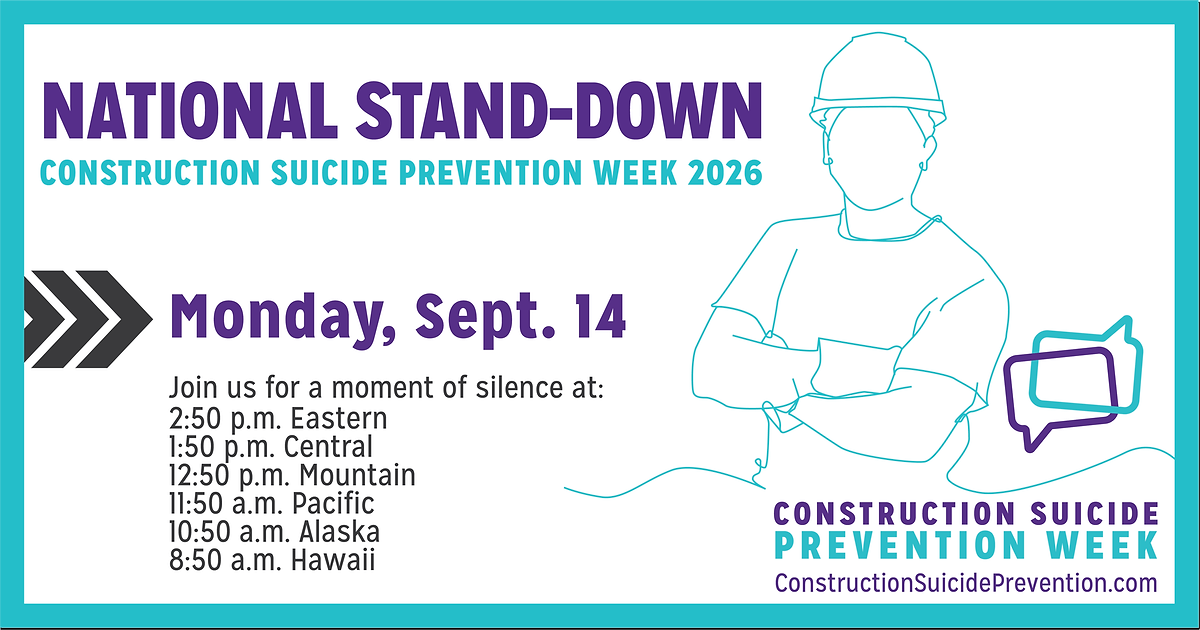NRCA, OSHA Mark Suicide Prevention Month in September