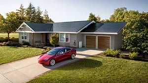 Tesla Residential Roof residential roof made of solar panels
