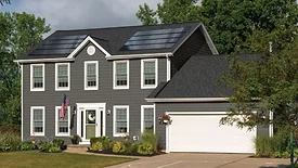 solar panels installed on residential roof
