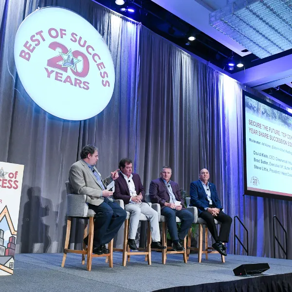 A roofing panel discussion at the Best of Success Conference
