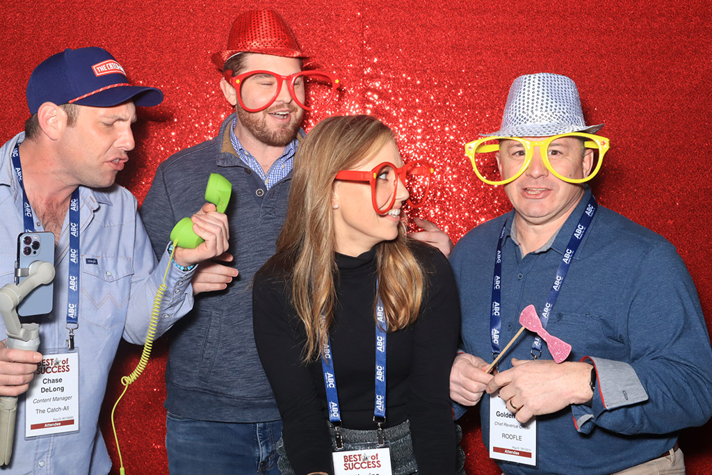Photo booth at Best of Success presented by Roofing Contractor magazine