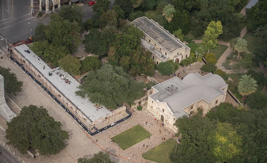 Alamo reroofing project