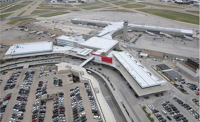 aerial view of Dallas Love Field 