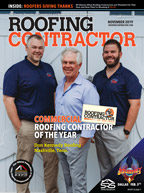 Roofing Contractor Cover 2019 November