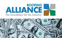 Roofing Alliance logo and dollar bills