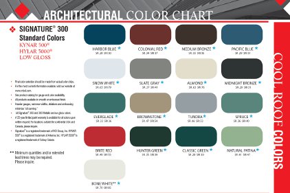 New Standard Color Offerings feature