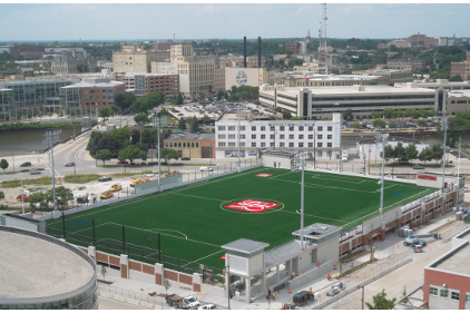 Milwaukee School of Engineering Rooftop Athletic Field