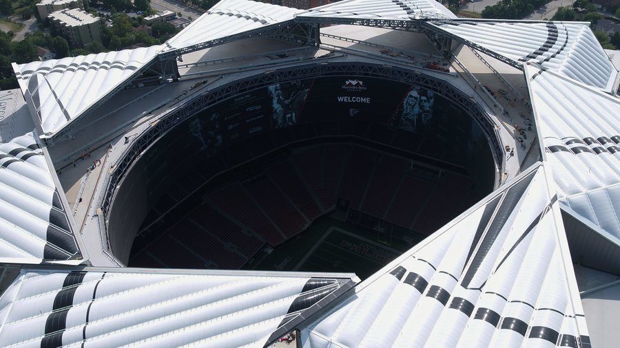 5 Things About The Mercedes Benz Stadium Roof Before Super Bowl Liii 19 02 01 Roofing Contractor