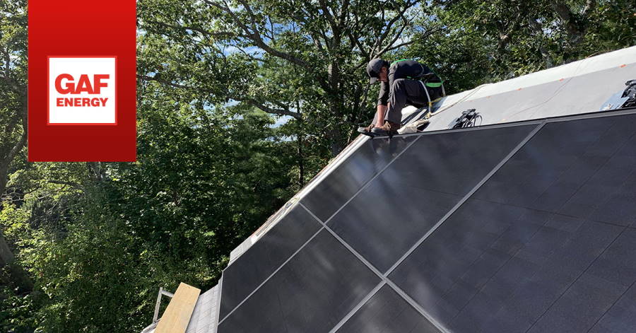 Solar roof massachusetts GAF Energy