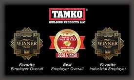 TAMKO 2020 Top Employer Awards