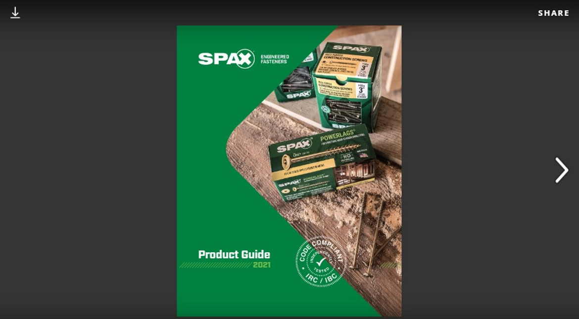 SPAX online catalog