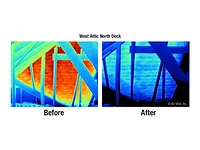 A before and after heat measurement comparison