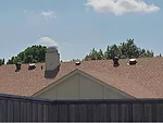 A roof with attic vents