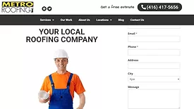 Metro Roofing Inc website