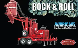 ROOF ROCK REMOVAL MADE EASY WITH THE HURRICANE 600 VACUUM